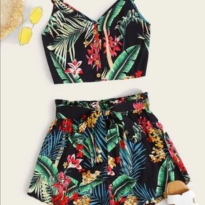 Tropical print set